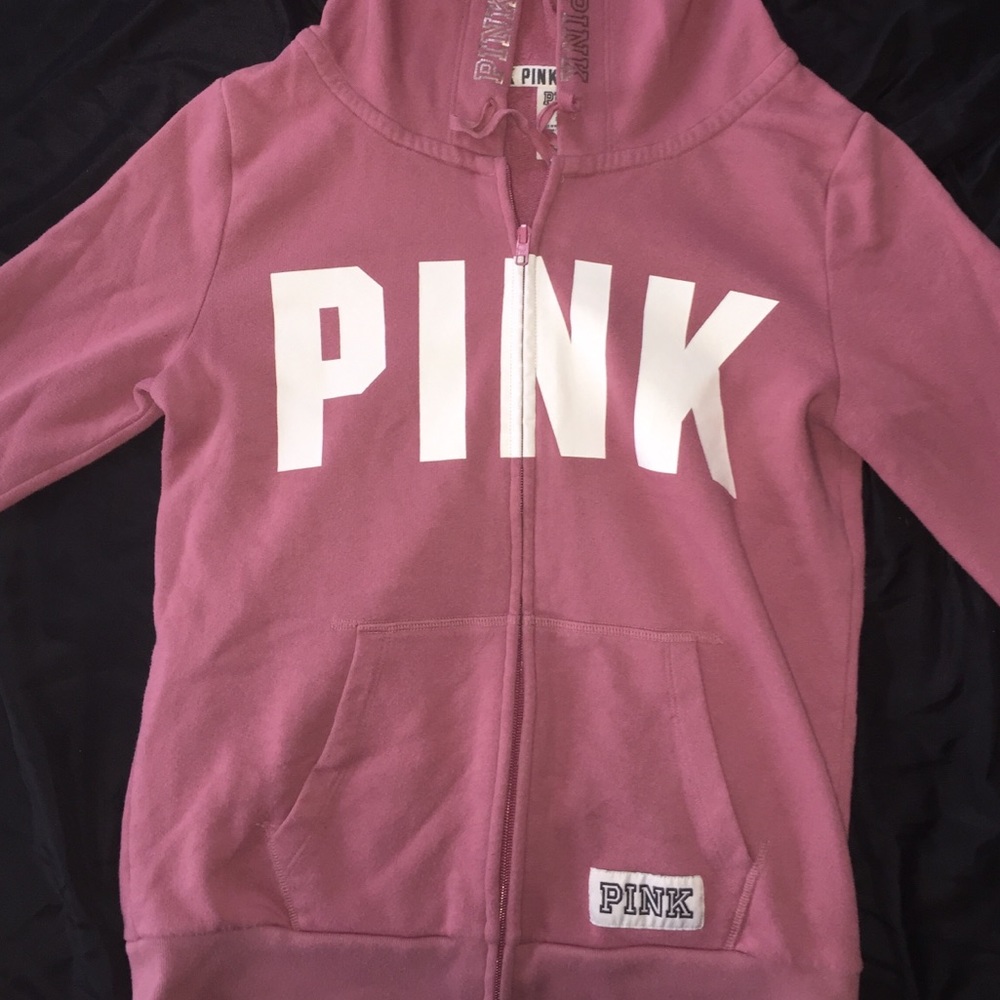 VS Pink Zip up sweatshirt